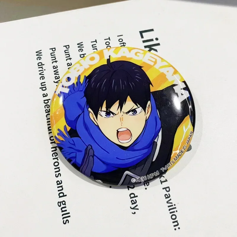 Hinata Shoyo Kageyama Tobio Sawamura Daichi Anime 75mm Ochtendoefening Serie Badges Tweedimensionale Randapparatuur Cool Creatief