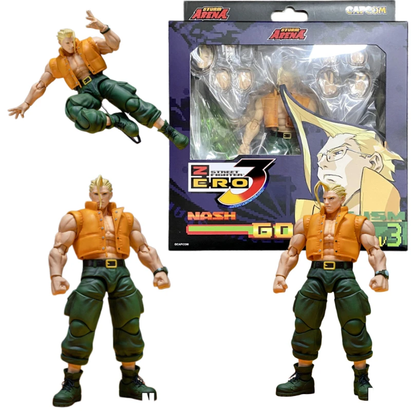 

In Stock STORM ARENA 1/12 SFSA05 Street Fighter ZERO3 Teenage Street Fighter 3 Nash Movable Figure Model Collectibles