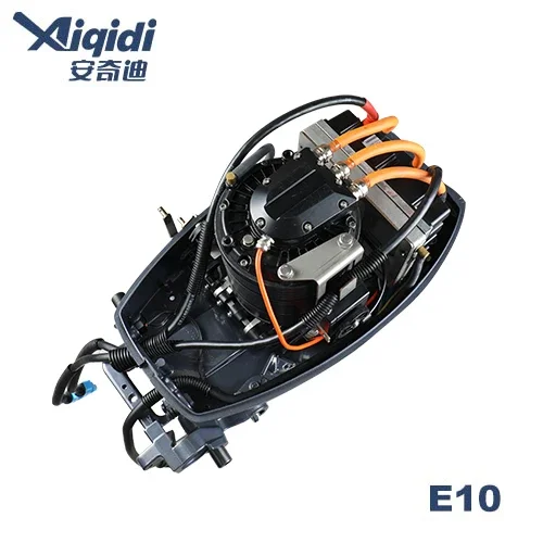 AIQIDI E10 10HP Boat Motor Water Cooled Tiller Control 72V Electric Outboard Motor For Fishing Boats