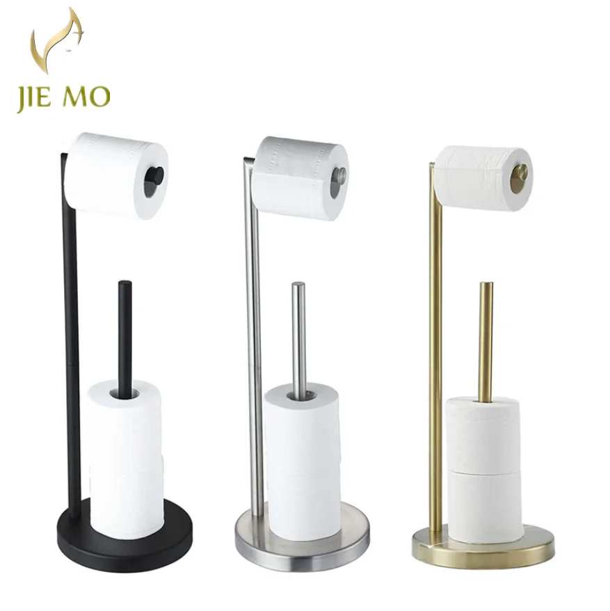 Floor stand  paper holder roll holder 304 stainless steel paper towel holder for bathroom, kitchen and living room