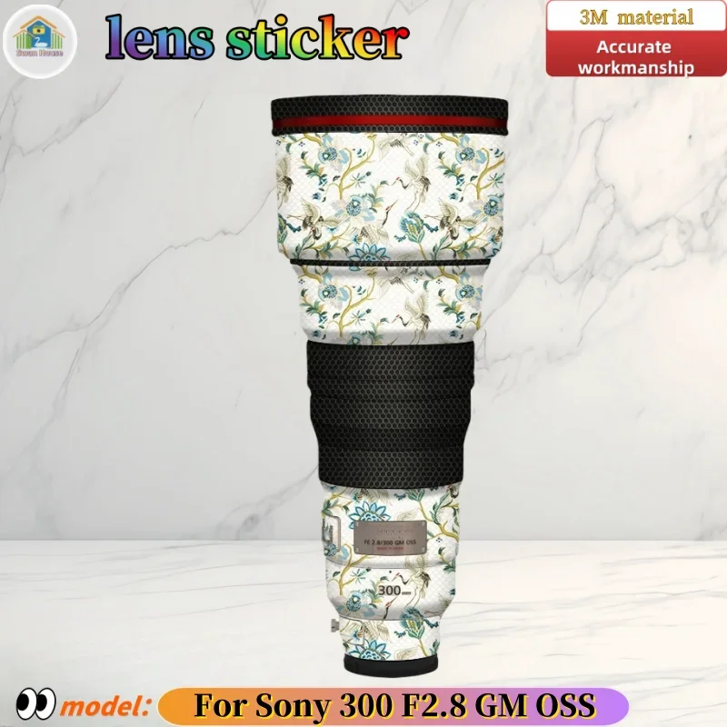 300F2.8 For Sony 300F2.8 GMOSS Camera lens sticker, DIY skin, Precision tailoring wear-resistant protective film