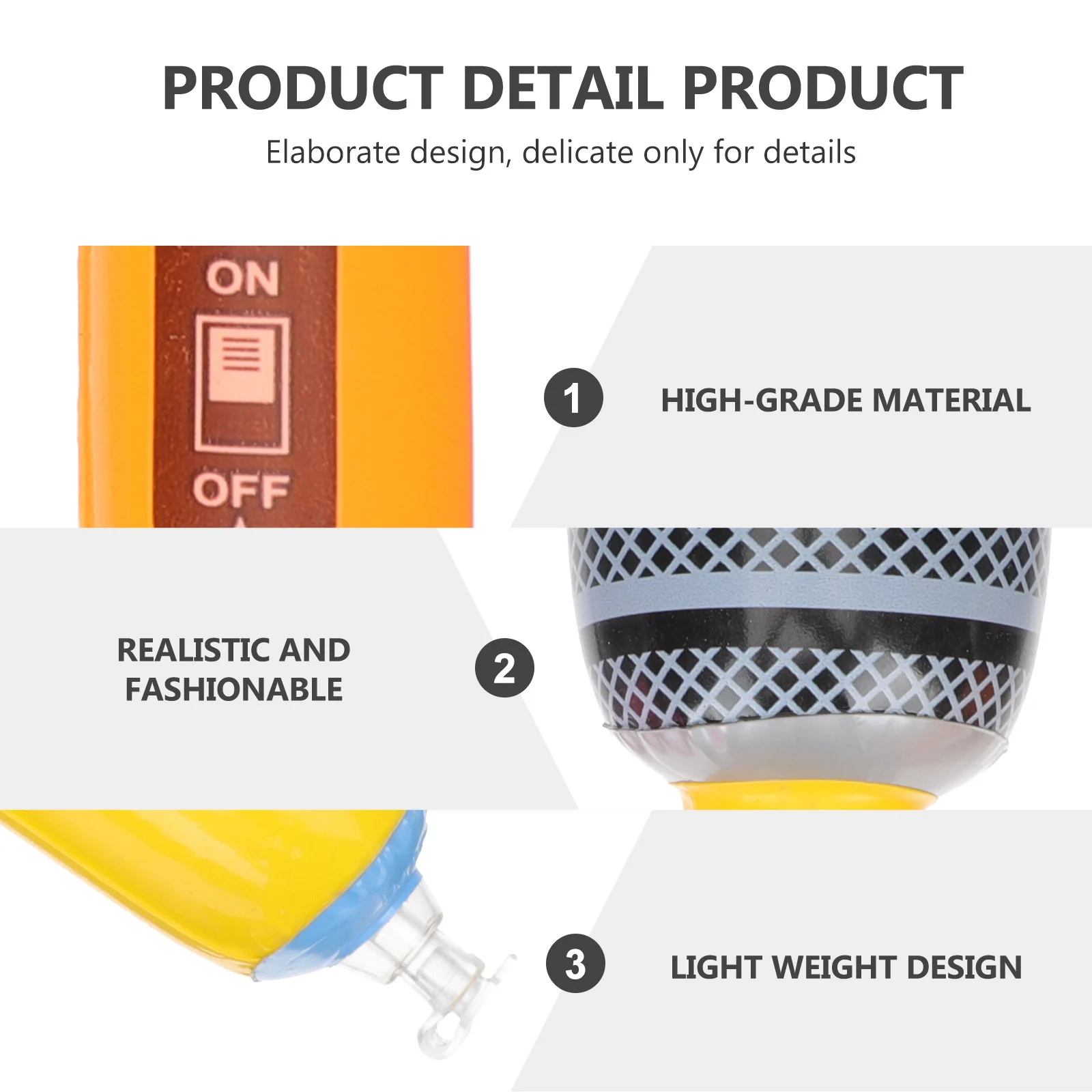 

Rock Inflatable Microphone Simulation Lightweight Children Singing Practice Kids Play Musical Party Prop Pretend Game