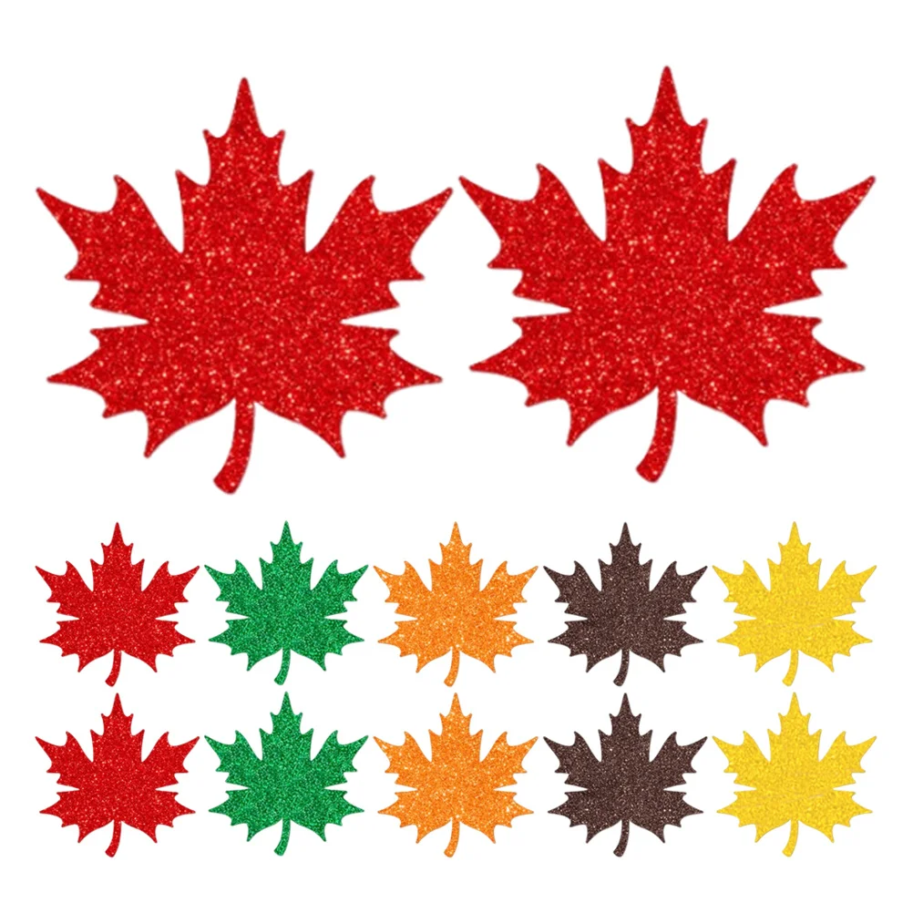 

20Pcs Writeable Maple Leaf Cards Thanksgiving Party Decor Fall Leaves Paper Cutouts Festive Table Settings