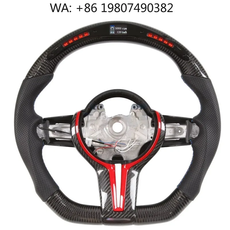 

Wholesale LED Carbon Fiber Steering Wheel Factory Custom For Mid-size Luxury Auto Interior Refit Part