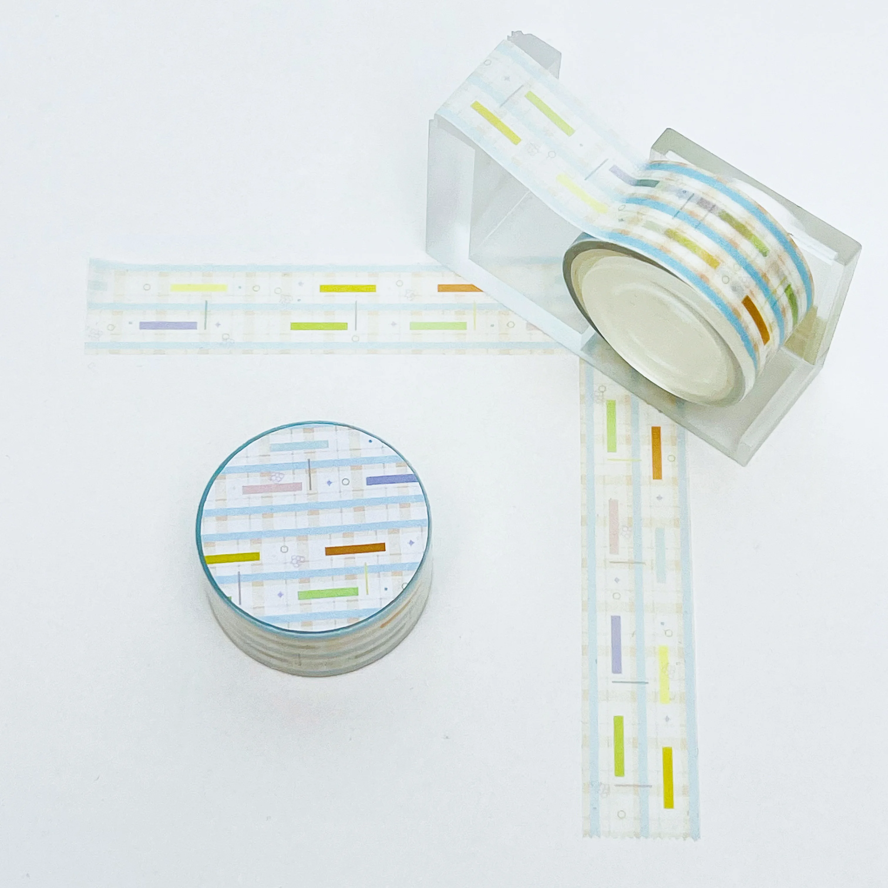 Ins Style Washi Tape Scrapbooking Masking Tape Spring Flutter Basic Pattern DIY Stickers Tapes Crafts Supplies