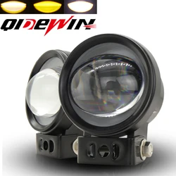 2 inch Lens LED Headlights Moto Driving fog lamp motorbike for 4x4 Off Road scooter auxiliary led light motorcycle spotlights