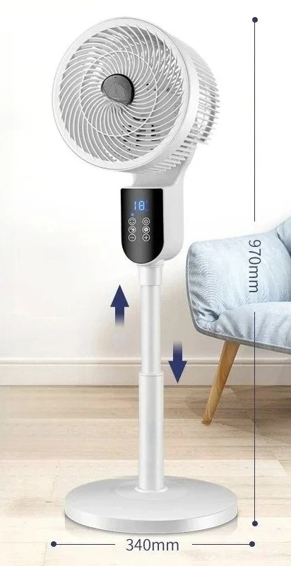 Suitable for Air Circulation Fan, DC Inverter 36 Speed Electric Fan, Voice Remote Control Turbine Convection Floor Fan