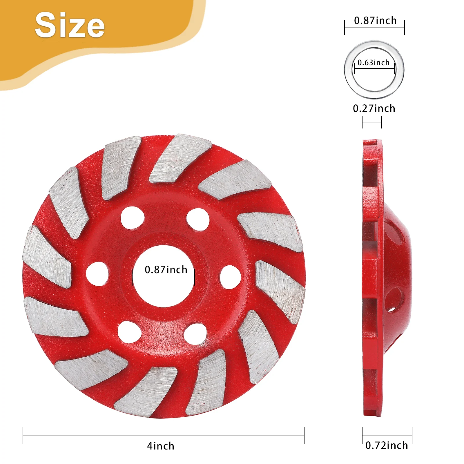 1pc Diamond Grinding Wood Stone Carving Disc Wheel Disc Bowl Shape Grinding Cup Concrete Granite Stone Ceramic Cutting Disc Tool