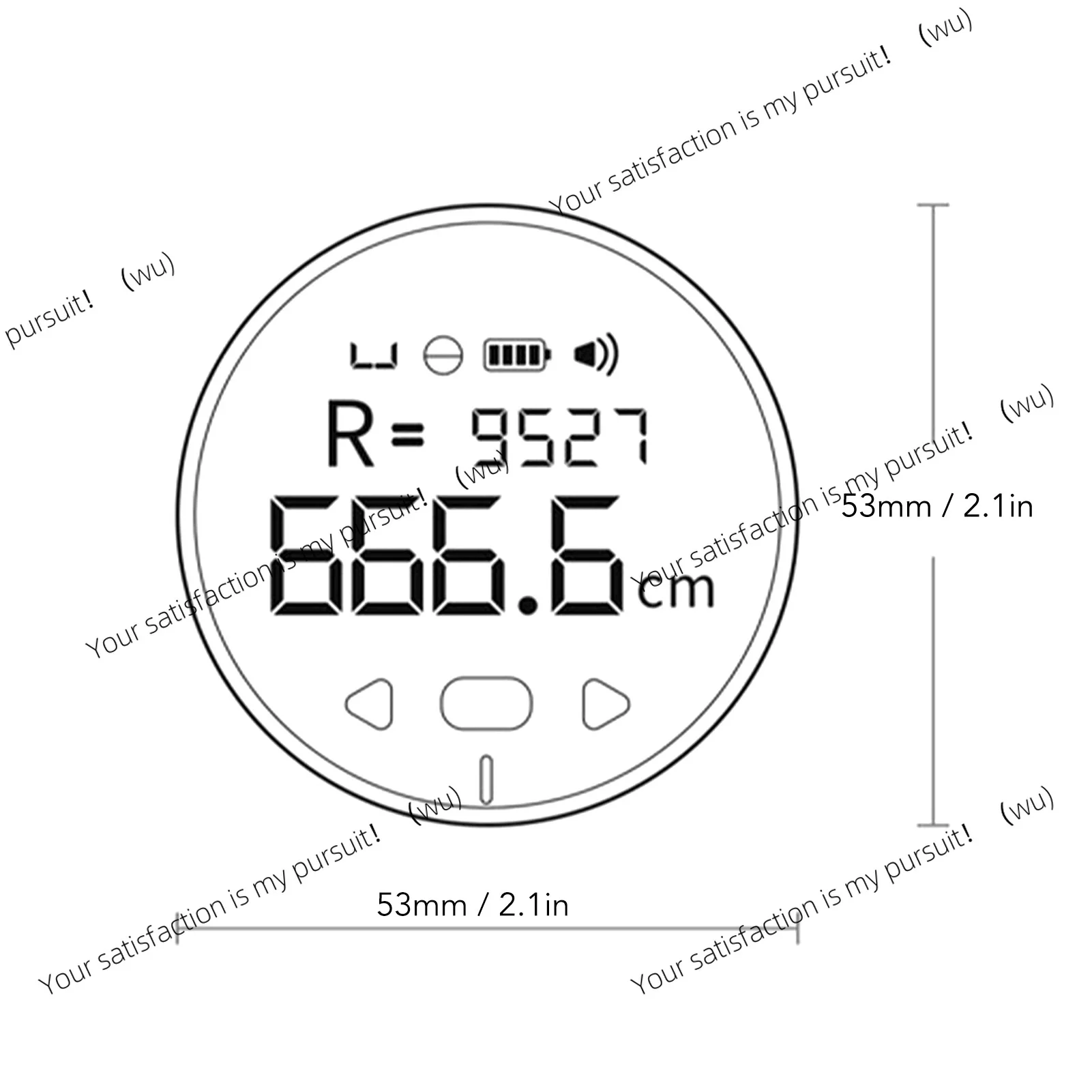 for Diameter Odd Shape Electronic Digital Tape Measure High Accuracy Versatile Type C Port 328ft Digital Display Roller Ruler