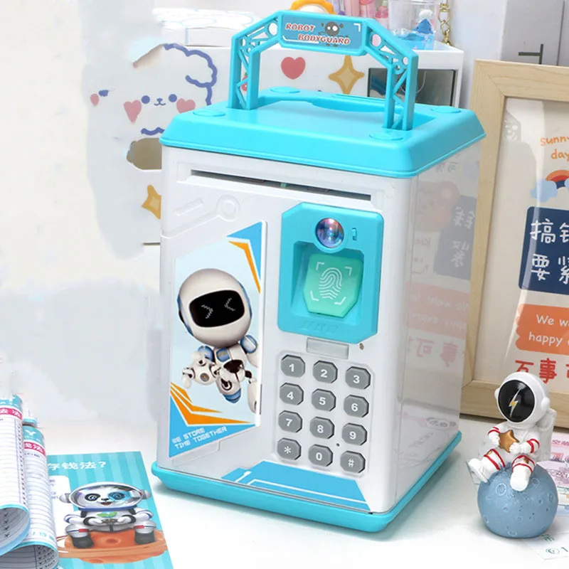 New Boys And Girls Cartoon Savings Deposit Box Desirable Deposit Code Savings Safe Children Digital Coin Electronic Deposit Box