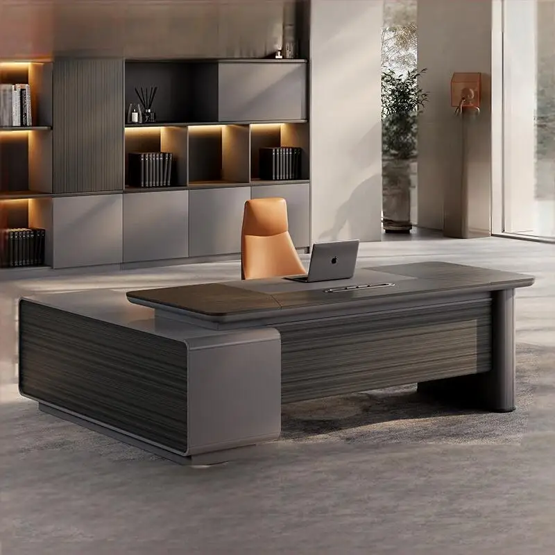 

Итальянский минималистичный современный минималистичный светлый роскошный президентский офисный компьютерный стол Скамейка