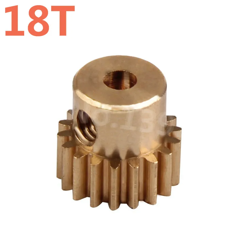Engrenage de moteur 11120 en métal laiton pignon cuivre HSP, pièces pour 1/10 électrique hors route Monster Truck 94111 Pro Hobby Baja HimPain, 18T