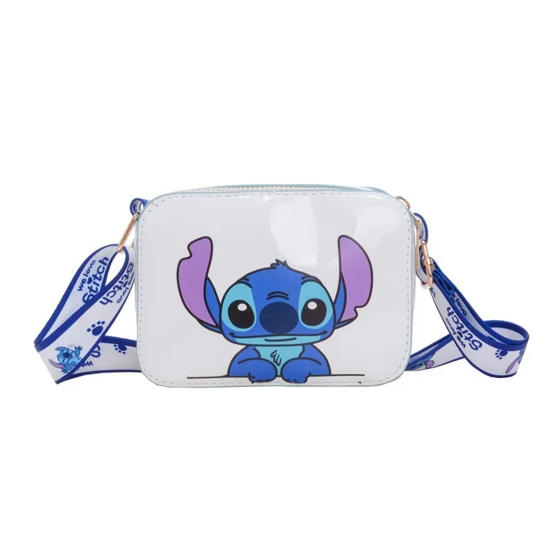 

Мини-сумка через плечо Disney Stitch, водонепроницаемый кожаный кошелек на молнии для женщин и девочек, милый мультяшный повседневный модный подарок