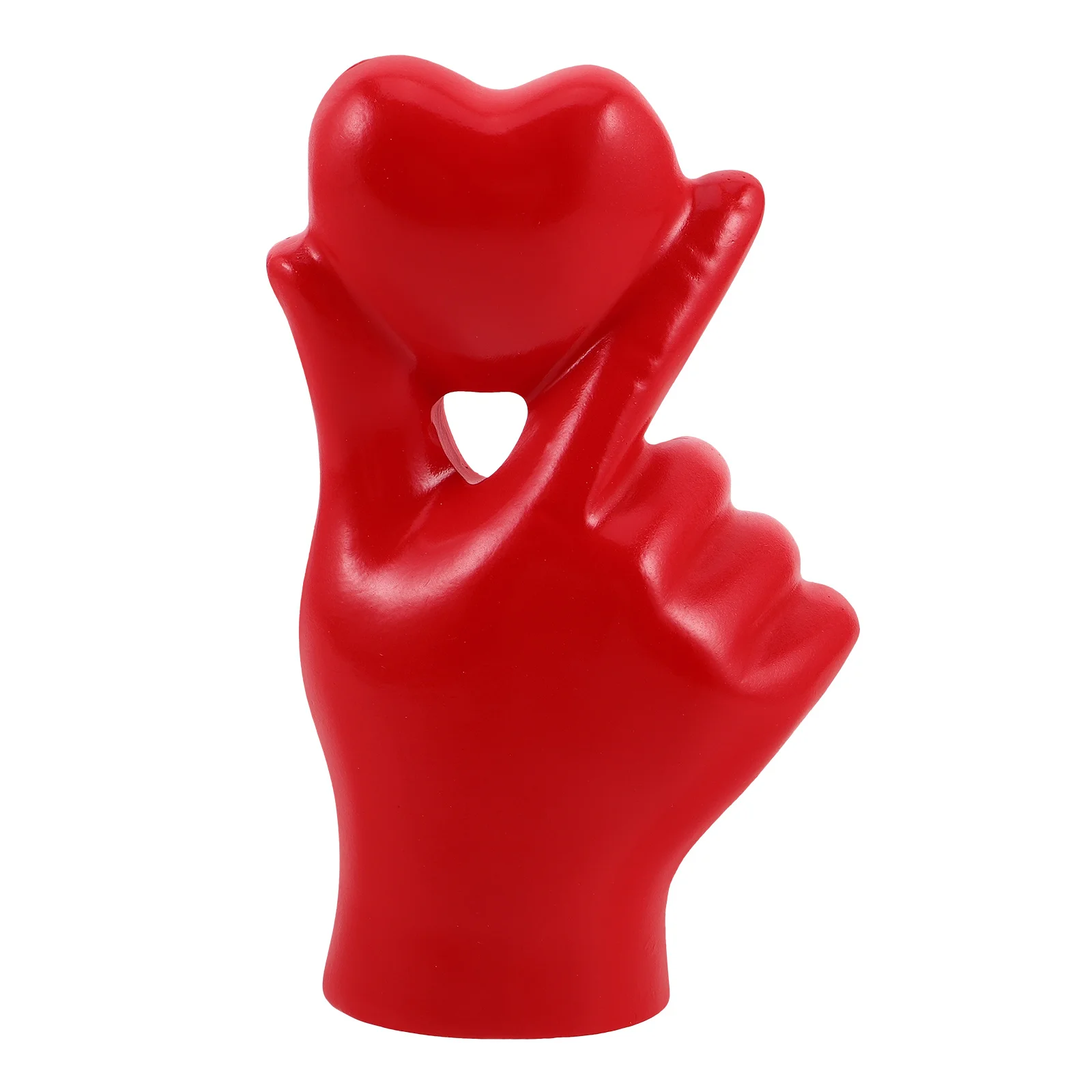 

Heart Shaped Hands Decor Resin Hand Gesture Sculpture for Shelf Desktop Living Room Bedroom Home Decor Anniversary Wedding