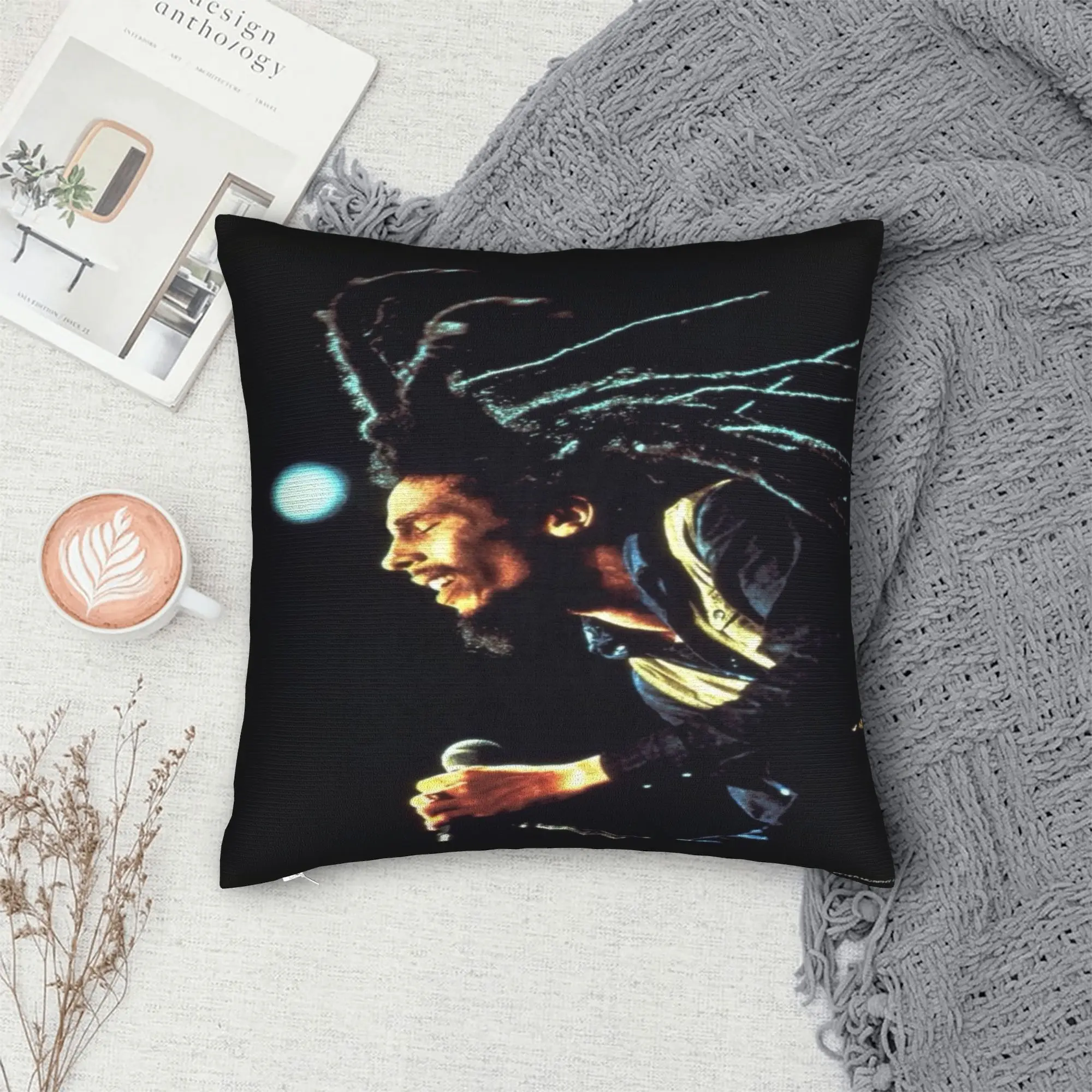 B-Bob M-Marley Singer Pillowcases  Fashion Pillow Case For Chair Sofa Home Decor Comfy Pillow Cover