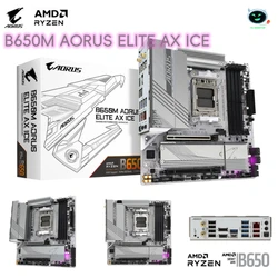 Gigabajt B650M AORUS ELITE AX ICE płyta główna AM5 B650M podwójny kanał płyta główna 192GB pamięć DDR5 8000 (OC) MHz M.2 PCIe 4.0