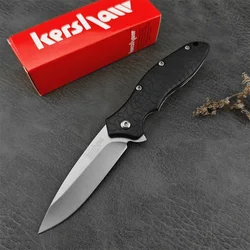 KS 1830 Oso Sweet EDC Tactical Pocket Folding Knife 8Cr13Mov Blade Black Nylon Fiber Handle Outdoor Camping Knives Hunting Sharp