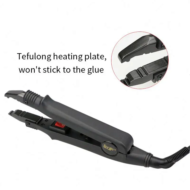 Loof ヘアエクステンションアイロンプロフェッショナルヘアスタイラーサロンモデル-フラッシュケラチンボンディングツール一定温度 EU/AU/US/UK プラグ