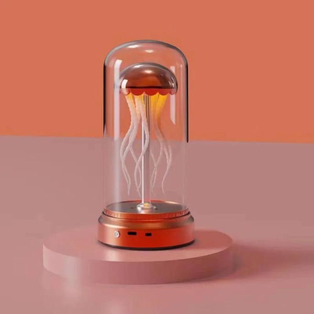 

Luminous Light Desktop Decorative Lamp, Type-C Charging Jellyfish Atmosphere Light for Living Room Bedroom Office