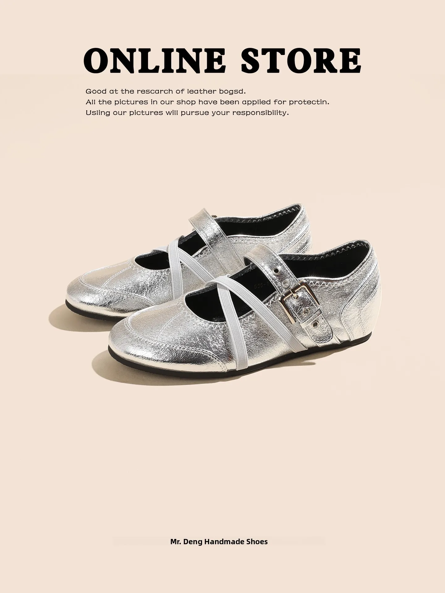 

Elevated 35CM Retro Mary Jane Shoes Women's 2026 New Versatile Genuine Leather Ballet Casual Slip-On Single Shoes