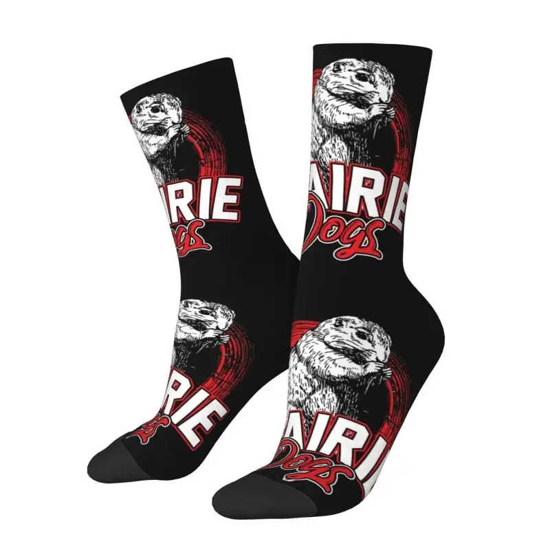 Cool Prairie Dog Animal North America Socks Women Men Warm 3D Printed Basketball Sports Socks