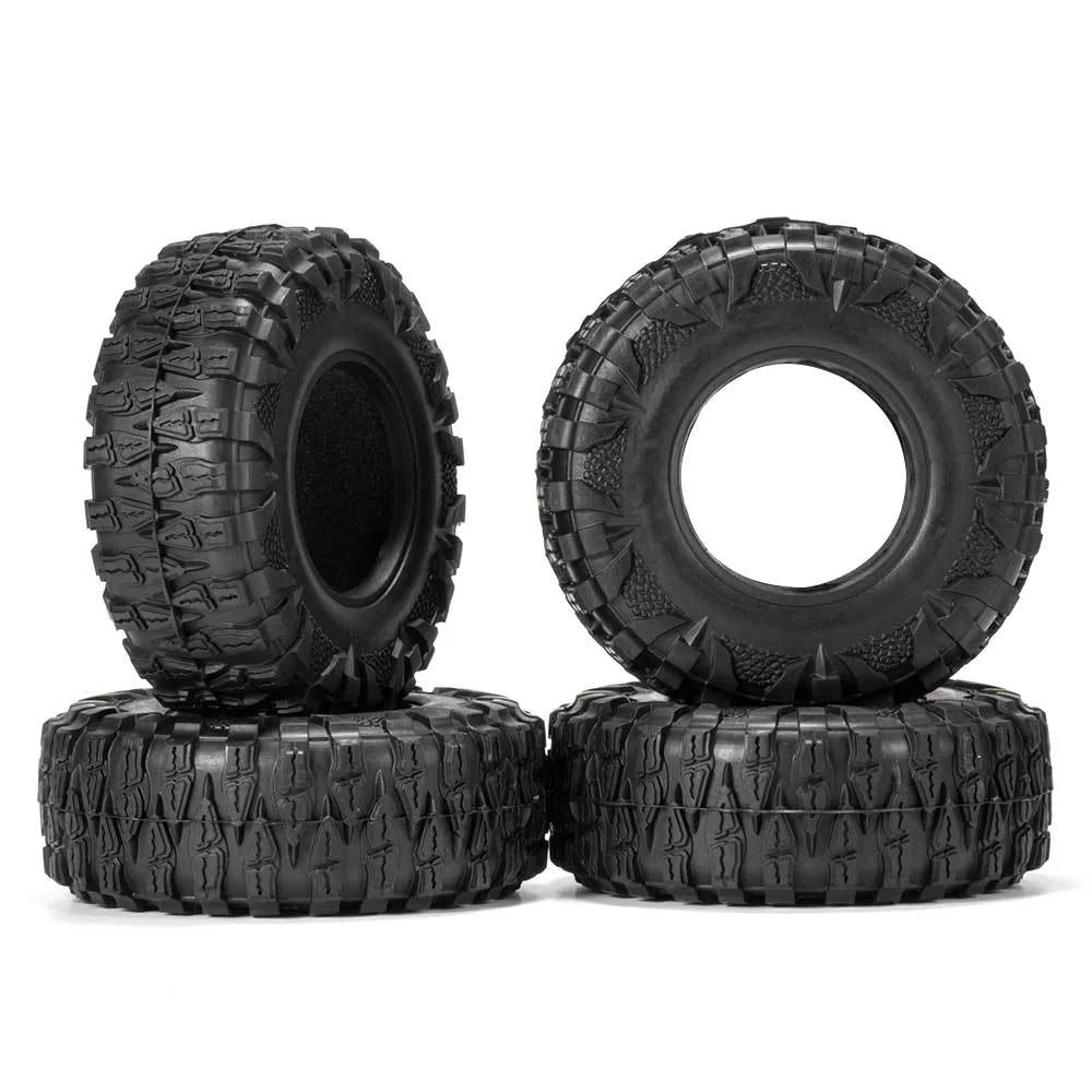 

TBSCRC 2.2inch Rubber RC Tires dragon claw tire with sponge inner liner for TRX-4, AXIAL SCX10 KM2 JEEP Wrangler 90046 etc