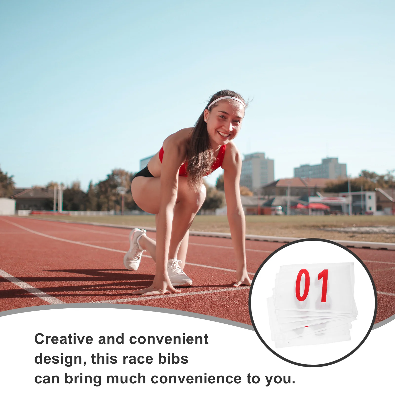 Nummernanzeige aus Polyester-Baumwolle für Sportwettbewerbe, Laufen, Marathon, Mannschaftssportzubehör, Rennen, Laufen, Nummernlätzchen