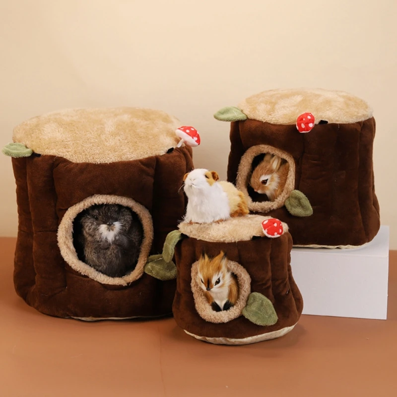 2027 Parrot Hammock Snuggle Happy Hut Hanging Tent Winter Warm House Small Animal Hideaway for Squirrel Ferret Guinea Pig