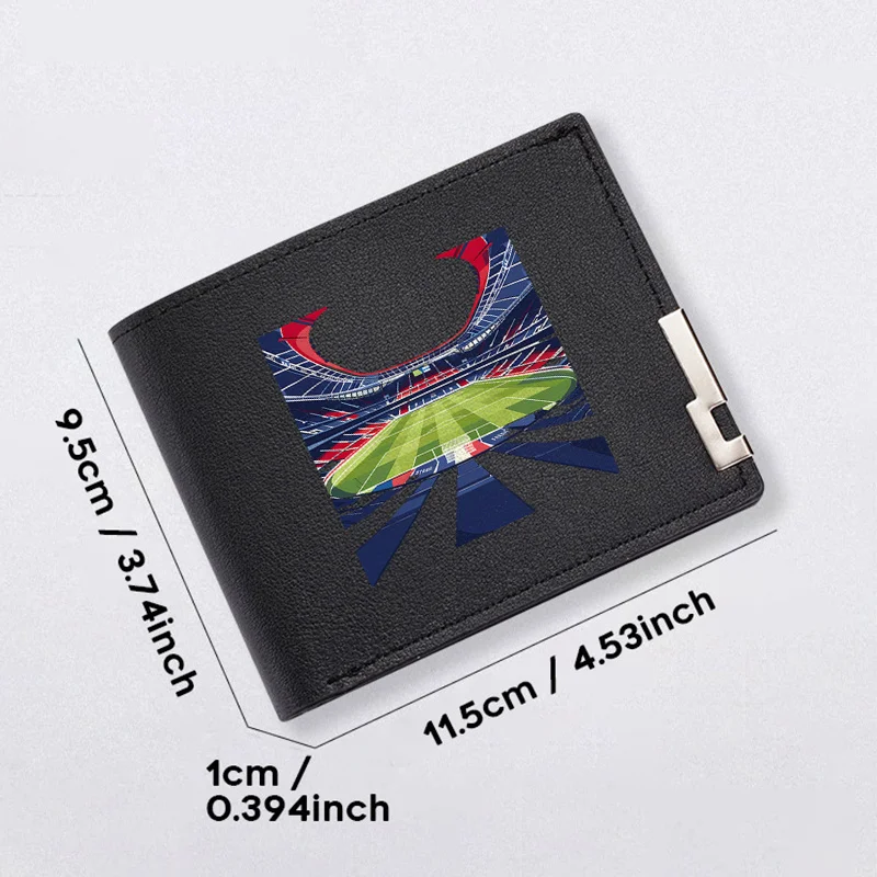 Stadionontwerp PU-portemonnee Minimalistisch Heren Compact Zakelijke stijl Lichtgewicht Duurzaam Mode-accessoire voor dagelijks gebruik