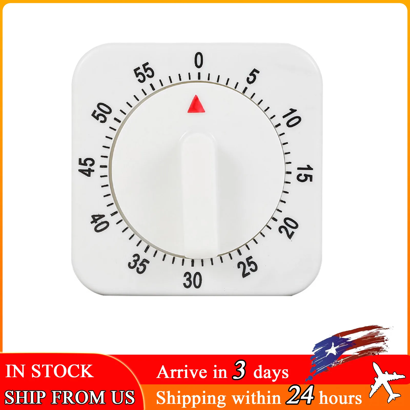 

Wind Up Mechanical Alarm Timer 60 Minutes Stopwatch Visual Countdown Timer Cooking Time Manager For Home Kitchen Cooking