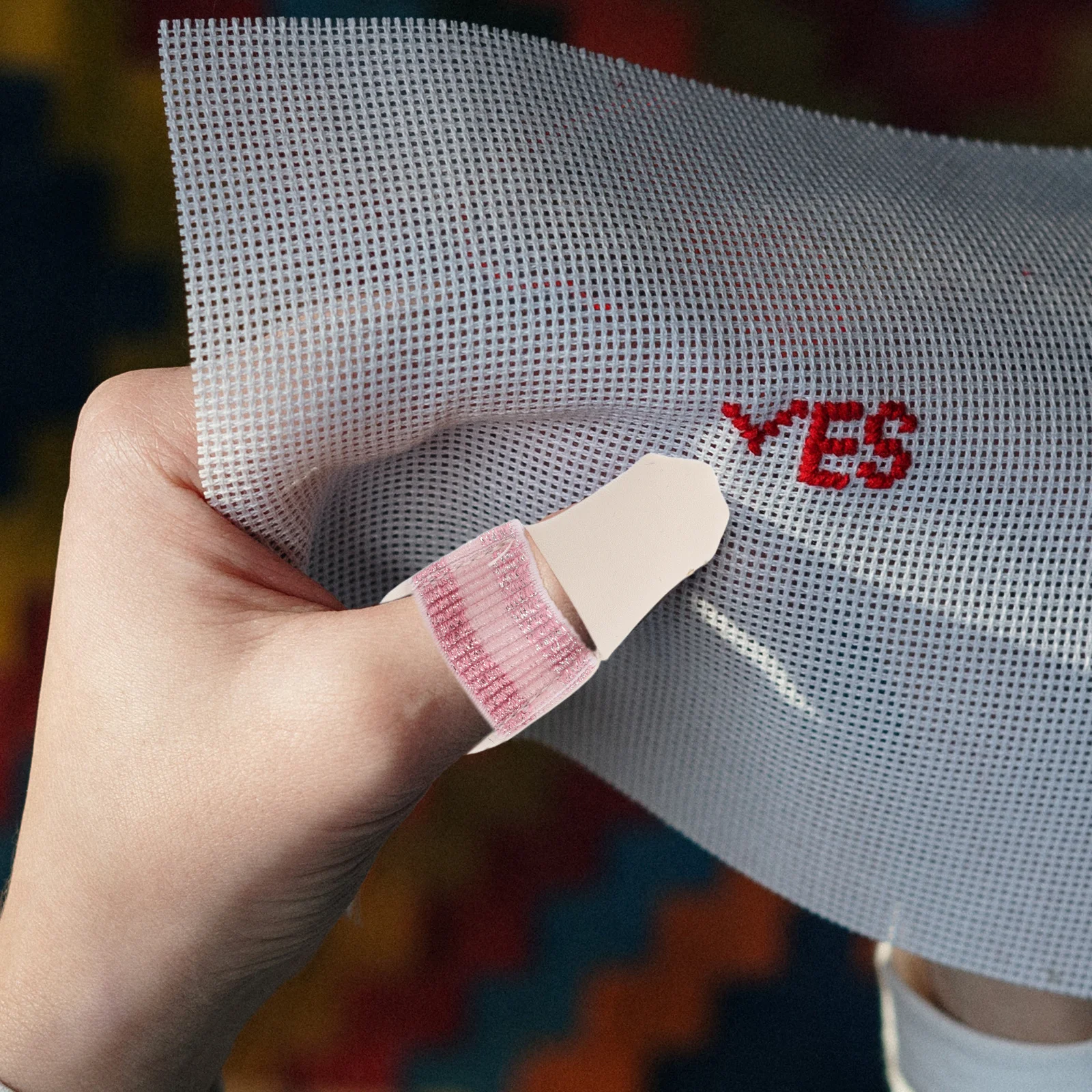 

2Pcs PU Fake Finger Protectors Thimble Guards for Embroidery Sewing Needlework Supplies Anti Needle Stick Covers