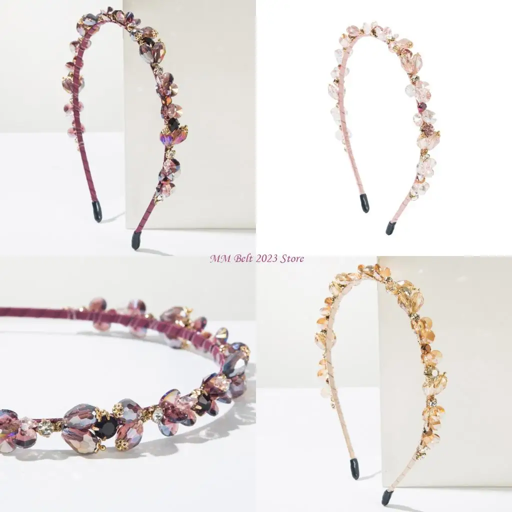

49ME Elegant Crystal Hair Addition For Dance Fitness Firm Hold Recyclable Gift Packaging