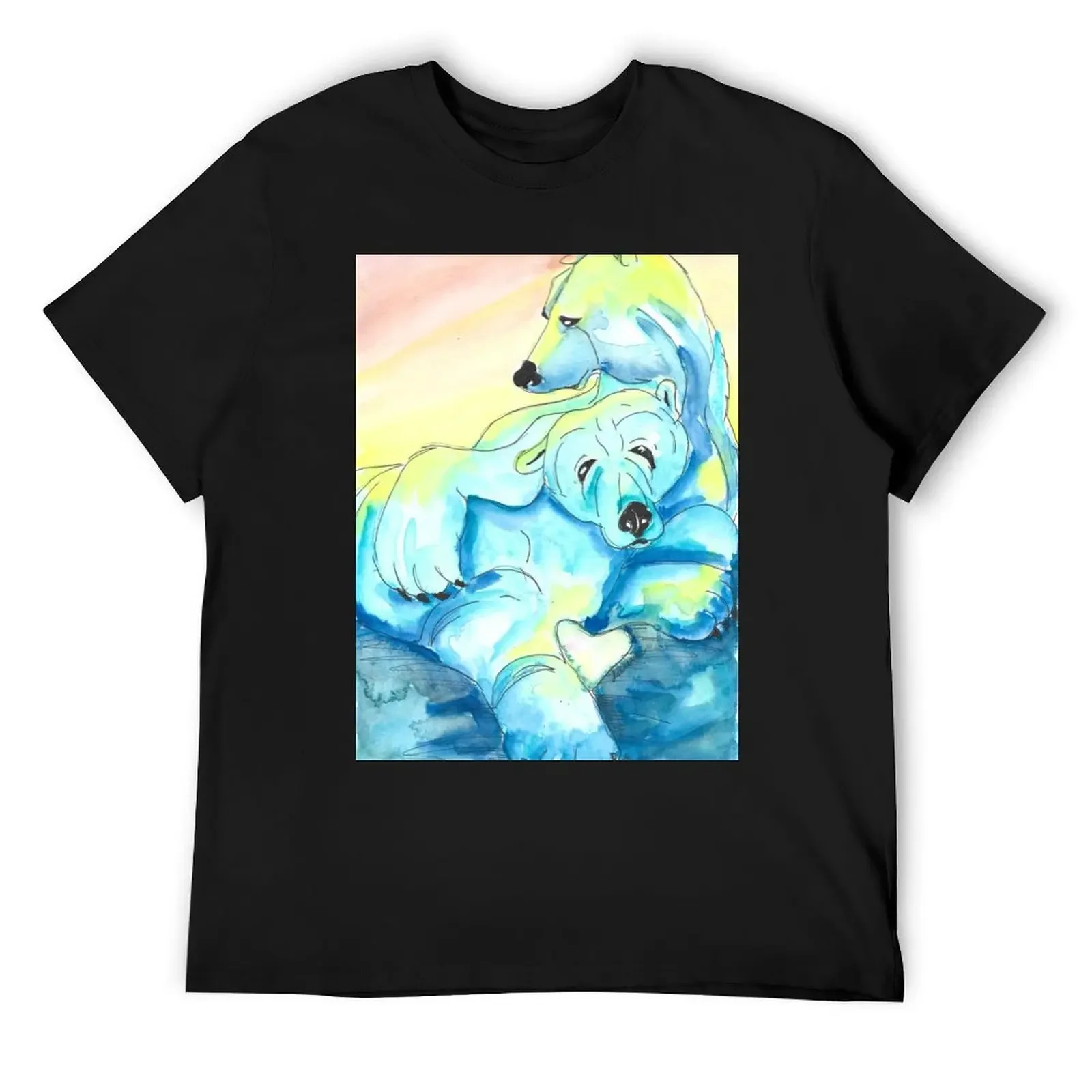 

polar bear love T-Shirt tees boys whites men t shirts high quality