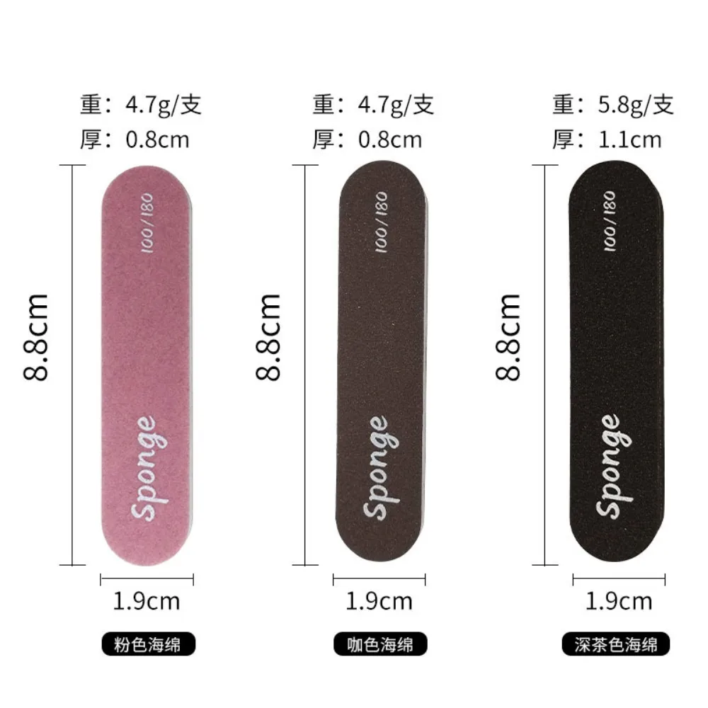 Krótki Manicure Pedicure Dwustronny Pilnik do Polerowania Paznokci Artystycznych Bufor do Szlifowania Żel Usuwanie Gąbka Buforowanie Pielęgnacja Narzędzia Akcesoria