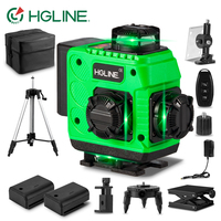 HGLINE 16 Lines 4D Laser Level APP Remote Control 360° Automatic Horizontal And Vertical Laser Leveling With 1.2/1.5M Tripods