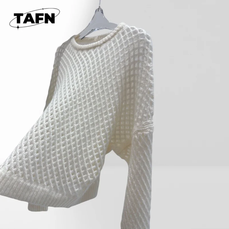 Suéter de mistura de caxemira macia para mulheres, luxuoso e confortável para outono e inverno para dias frios e uso confortável AH1622