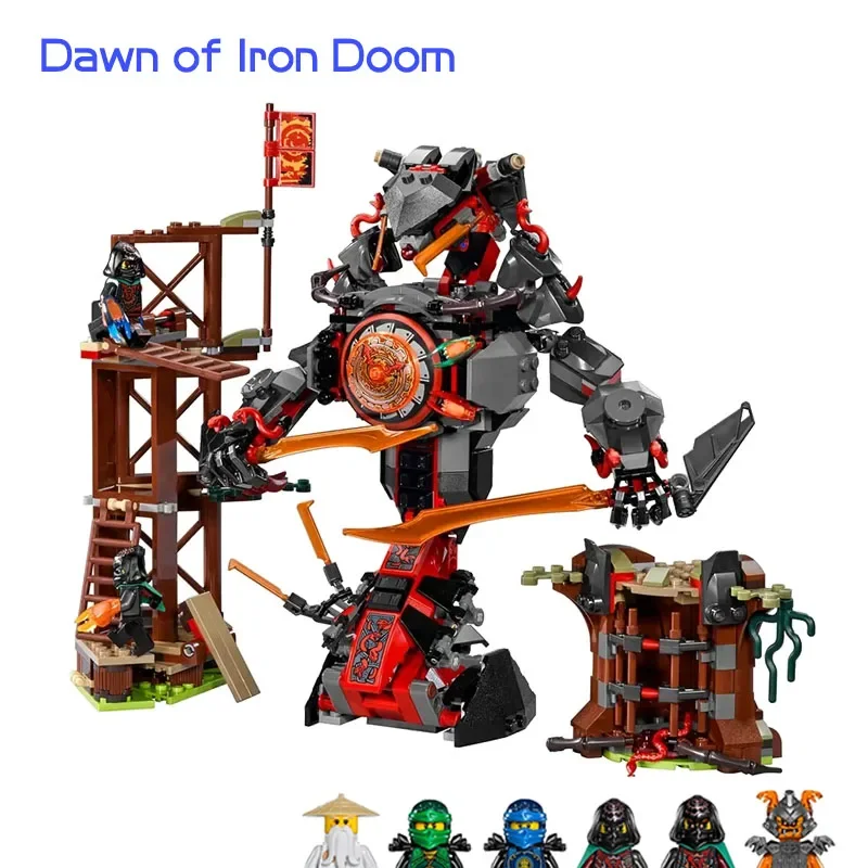 734PCS 10583 Mini Figures Set Compatible Dawn of Iron Doom 70626 Building Blocks Toys for Kids Adult Gift