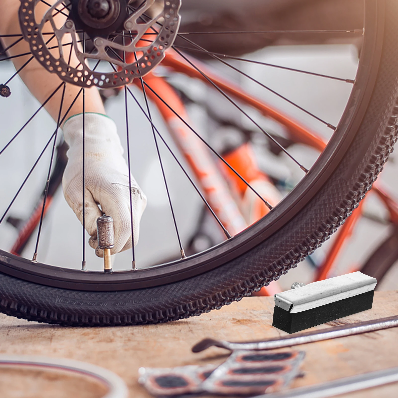 

10 Pcs Brake Pads for Electric Bike Disc Carbon Black Metal Mountain Accessories Man