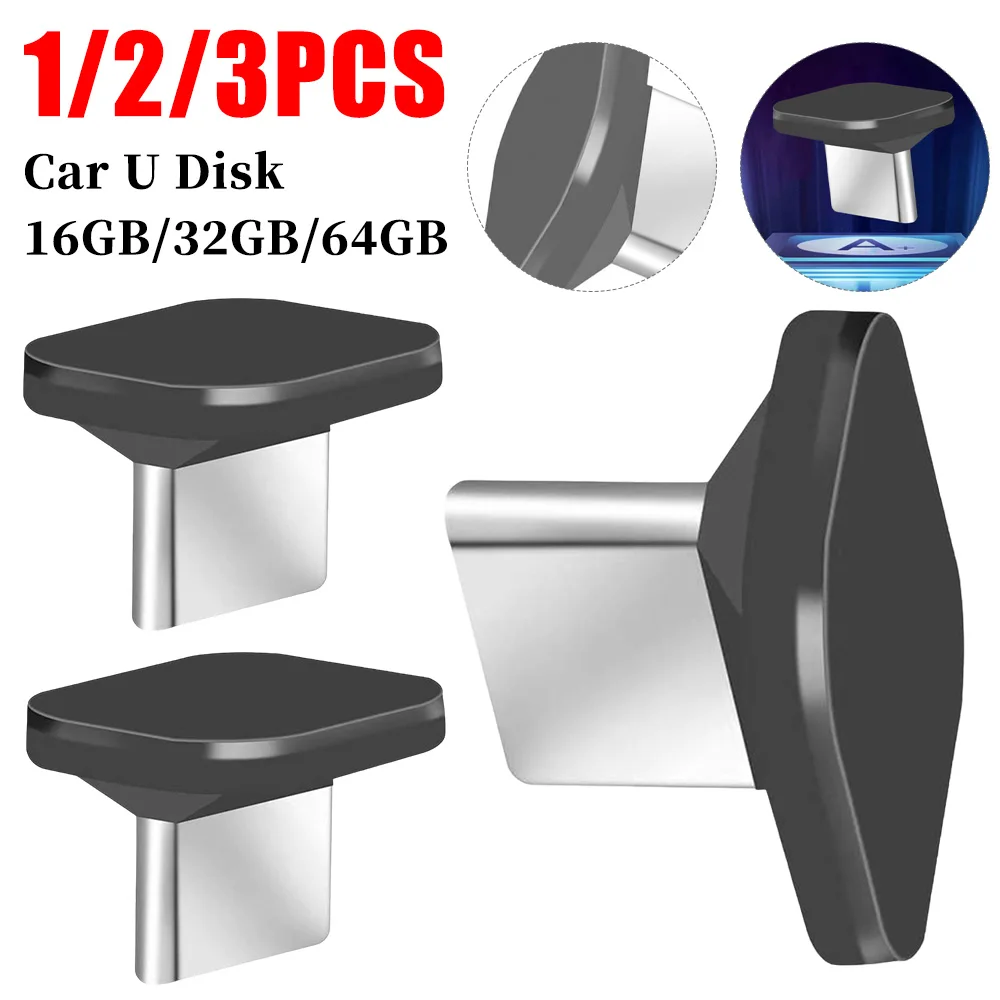 

Мини-флешка для автомобиля 16 ГБ/32 ГБ/64 ГБ, стабильная и быстрая передача данных, водонепроницаемая IPX-7, Plug and Play, для автомобиля, компьютера, телевизора