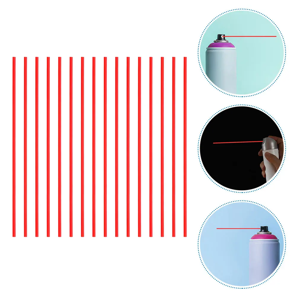 

60Pcs Easy Install Red Spray Can Straws for Lubricants and Cleaners Versatile Application in Cars Replacement Spray Can Straws