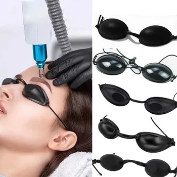 Instrumento de belleza láser, máscara para ojos, gafas, máscara para ojos de rejuvenecimiento de fotones, protector solar para tomar el sol, cubierta de silicona engrosada
