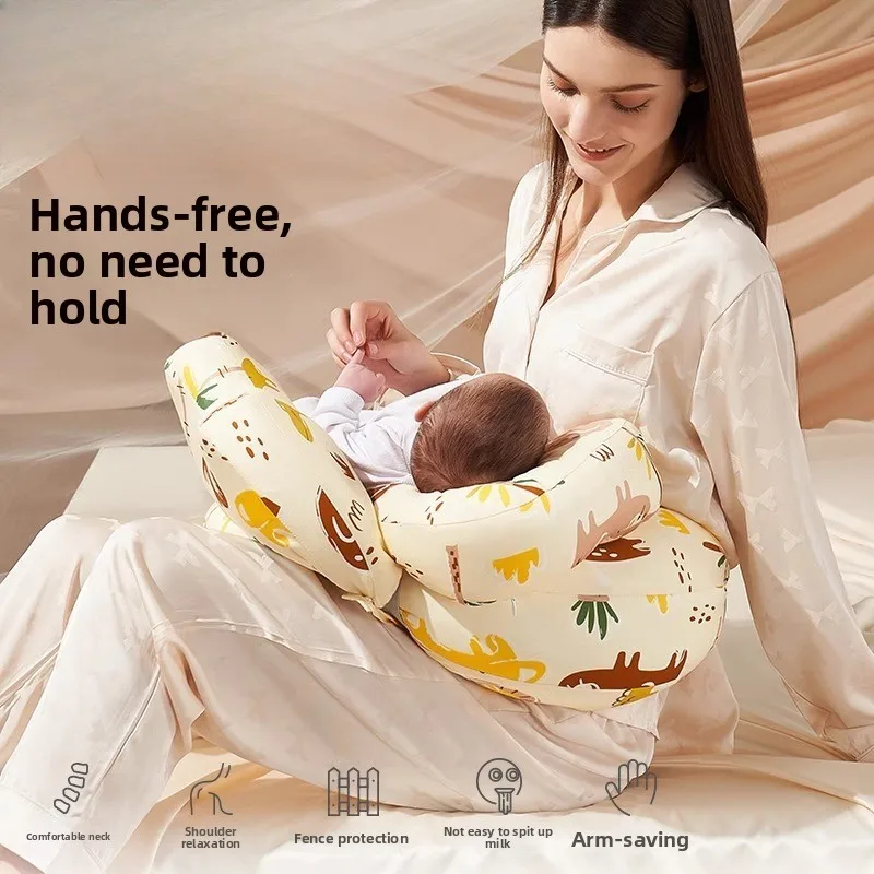 

Nursing Pillow for Breastfeeding, Waist Support Cushion for Baby Feeding, Anti-Spit Design, Comfortable Multi-Use for Mom