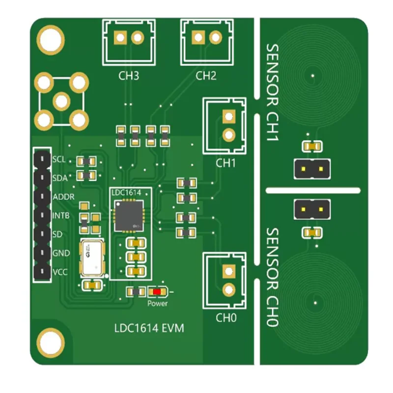 1 SZT. Moduł czujnika indukcyjnego LDC1614, moduł detektora metali LDC1612, lepszy niż LDC1314 w konkursach projektów elektronicznych — zdjęcie produktu 6