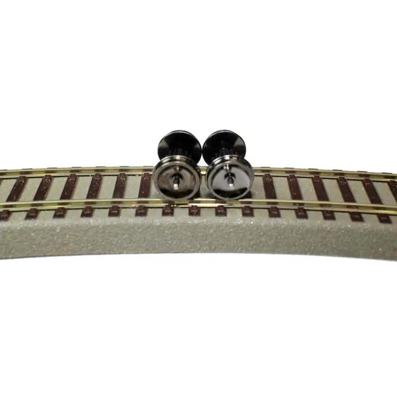 2Pcs HO Scale Wheels Upgrade DC Wheel Set For 1:87 Model Trains Railroad HO Gauge Wheels For Model Trains DIY Accessory