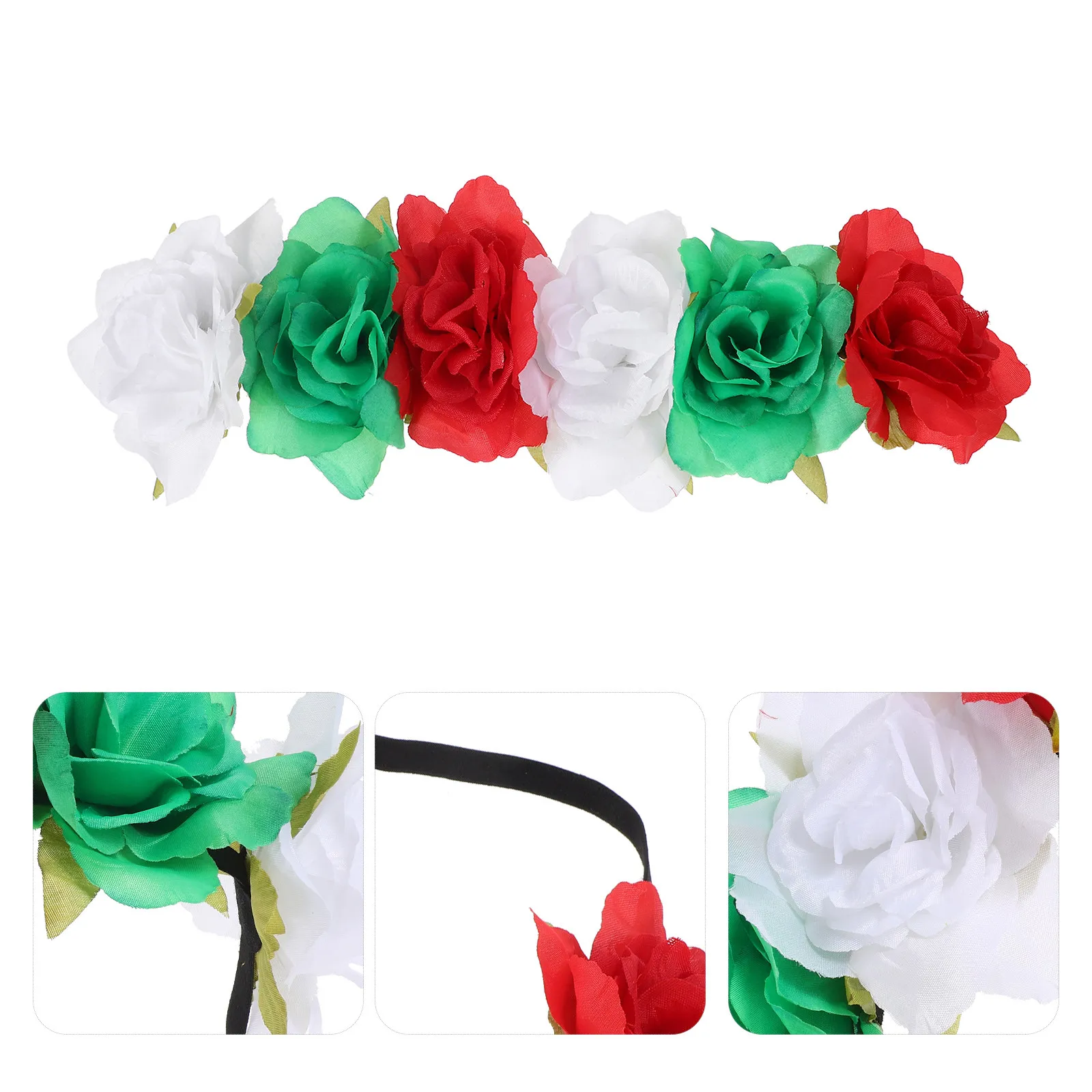 Luxury Floral Headpiece Simulation Flower Crown Lightweight Comfortable Elegant Design Hair Wreath for Festivals Weddings