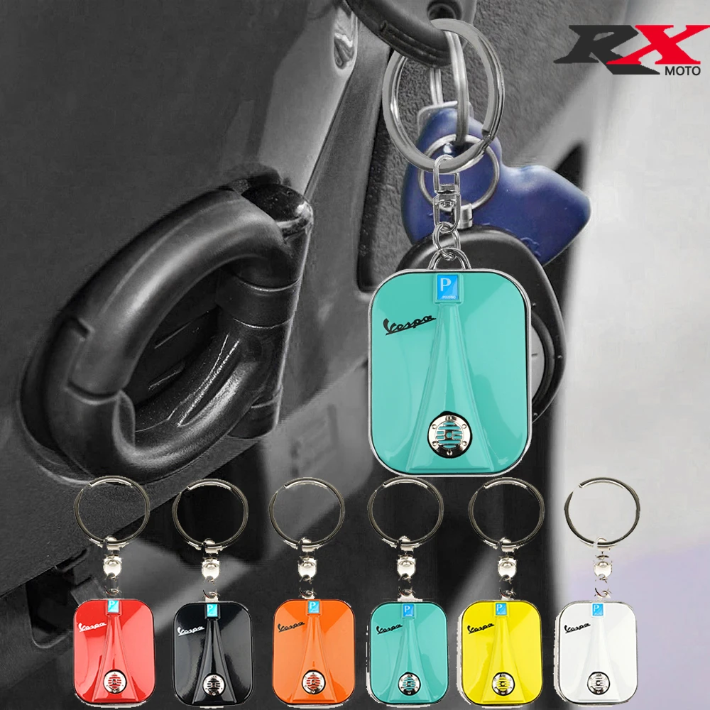 

For Piaggio Vespa GTS300 GTS 300 Accessories GTV LX PX LT Sprint Primavera 150 250 Motorcycle Key Ring Scooter Keychain 6 Colors