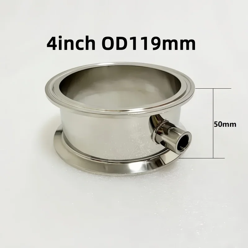 4"(102mm) OD119mm Tri Clamp Rectification Module With 1/2" Or 1/4" Female Thread For Homebrew Distillation,H-2"(50mm),SS304
