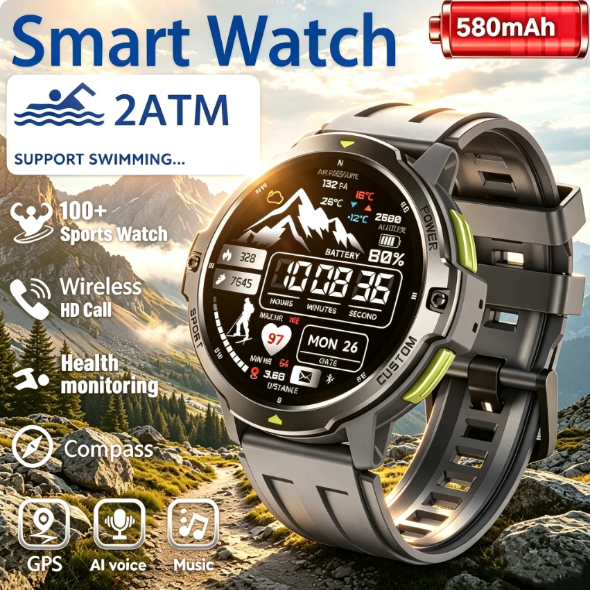 NEW Military GPS Smartwatch 3A - Smartwatch Timex Watches For Women 리뷰 및 가격