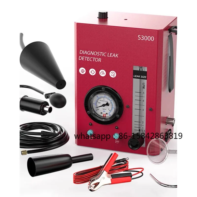 S3000 car smoke leak detector EVAP smoke machine vacuum tester car and motorcycle fuel pipe leak locator