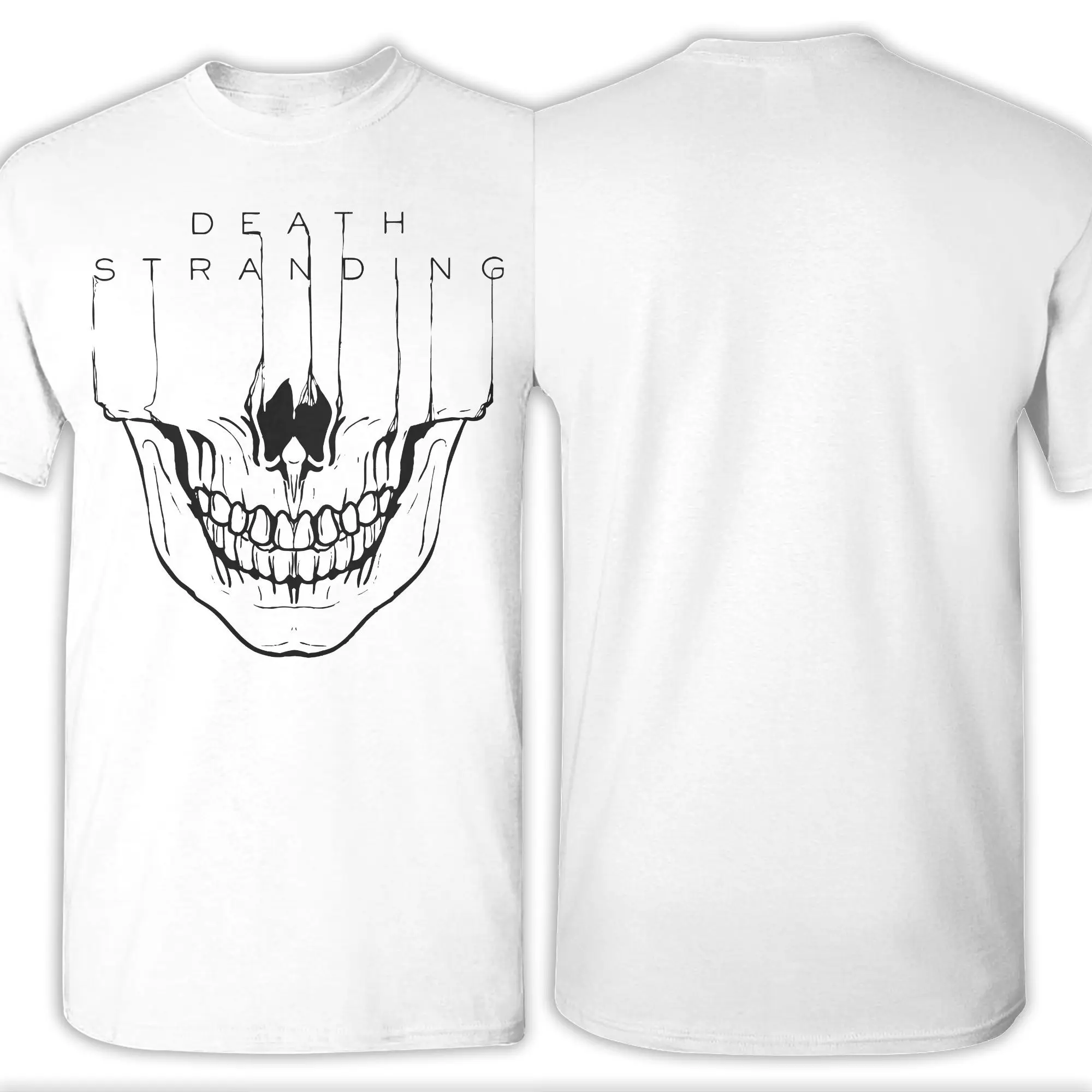 Men T-Shirts Death Stranding Amazing Pure Cotton Tees Short Sleeve Metal Gear Solid Reedus Norman Game T Shirts O Neck Clothing